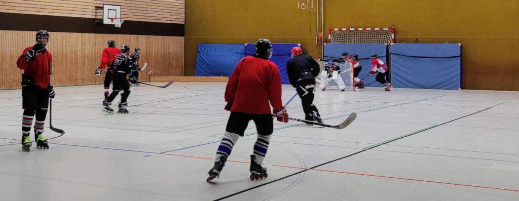 Bulldogs beim Hockeyspiel